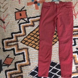 Current Elliot size 28 ankle skinny washed Crimson